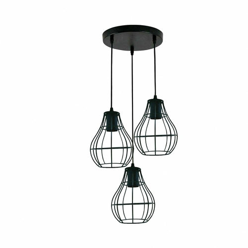 Industrial Vintage Retro Black Metal Ceiling hanging Pendant Light,