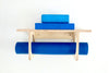 Birch plywood Yoga Matt holder with shelf on-top