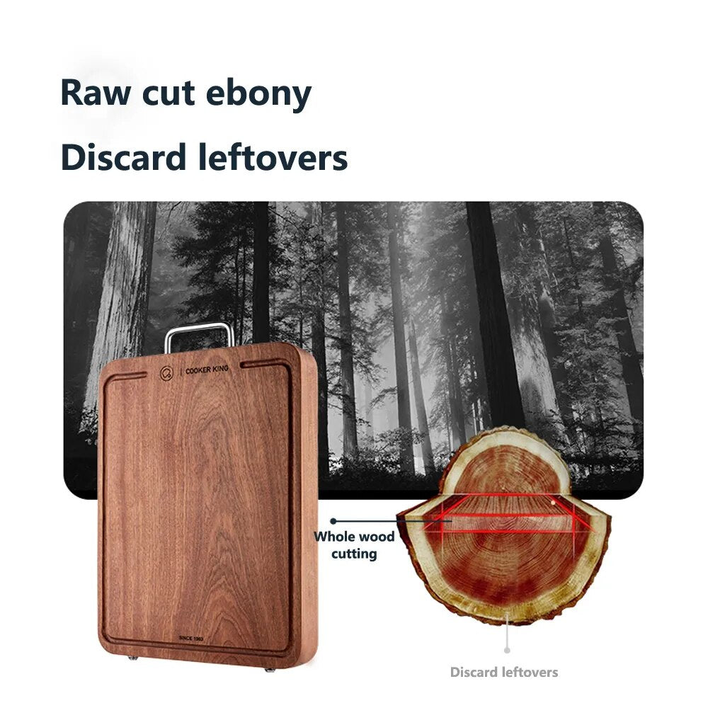 Elevate Your Culinary Experience with Our Premium Ebony Solid Wood Cutting Board