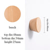 Semicircle Shape Wooden Knob Drawer Pulls