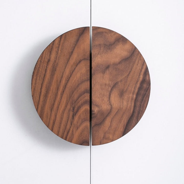 Semicircle Shape Wooden Knob Drawer Pulls