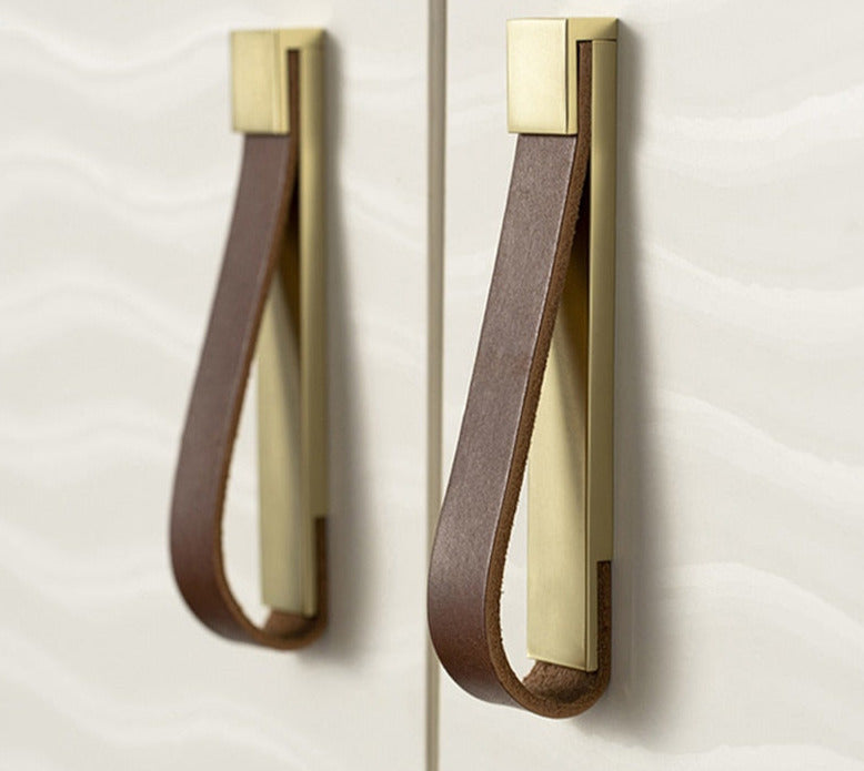 Leather Wardrobe handles - My Store